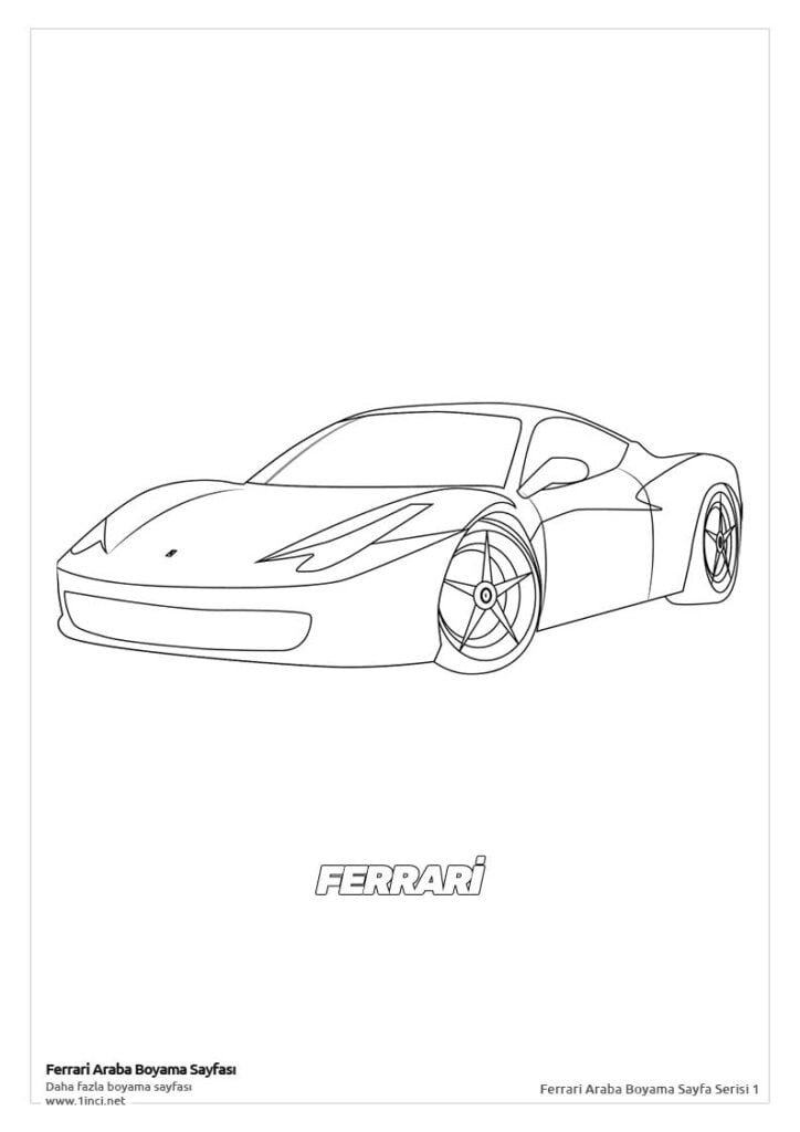 Ferrari-arabaları-boyama-sayfası 